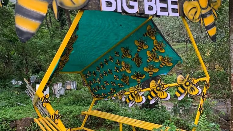Big Bee apiculture installation at the resort